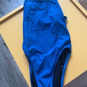 Blue One-Piece Swimsuit